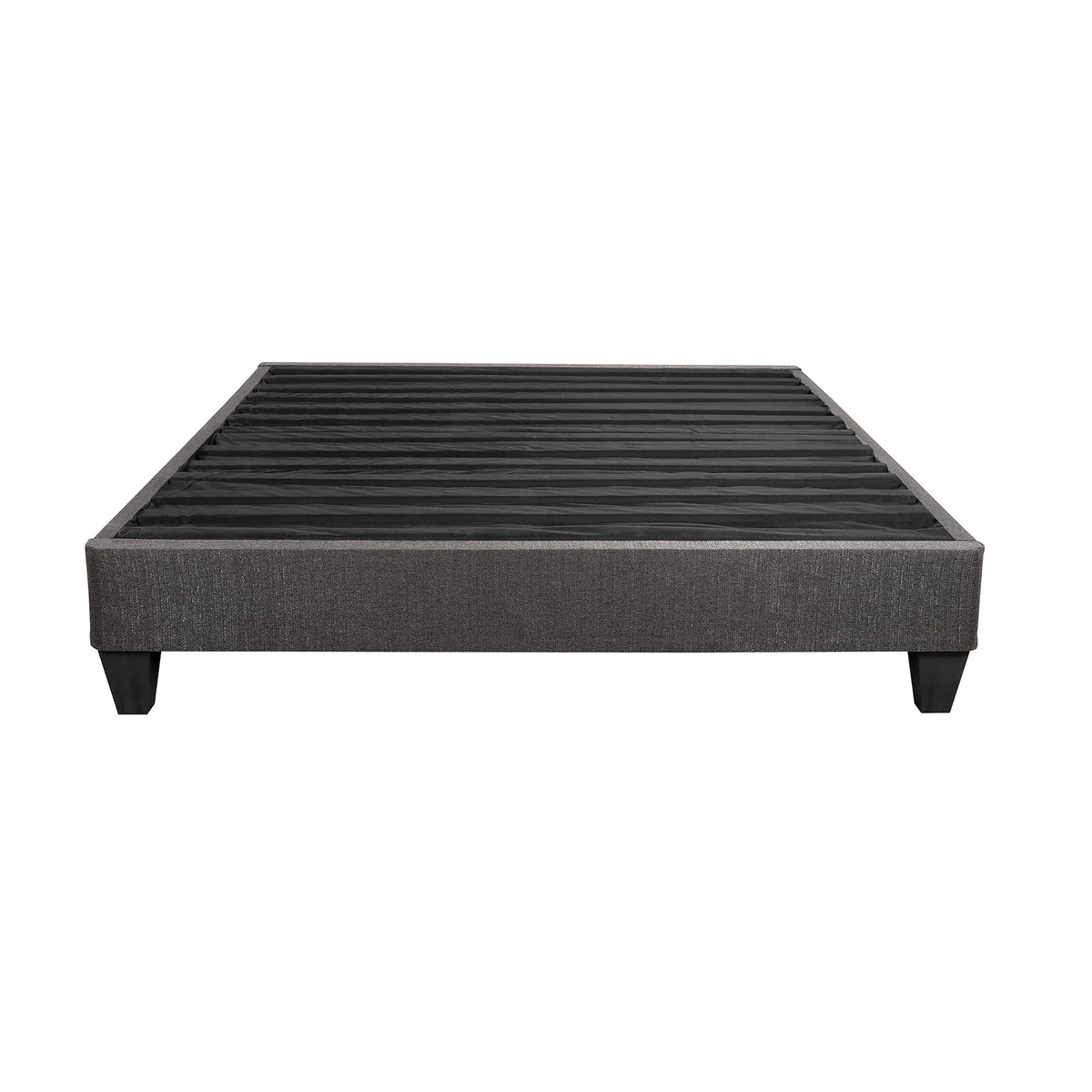 Contemporary 14 in. Platform Mattress Foundation, Twin Size Upholstered Bed Frame Base