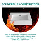 Integrated Solid Surface Basin - Glossy White