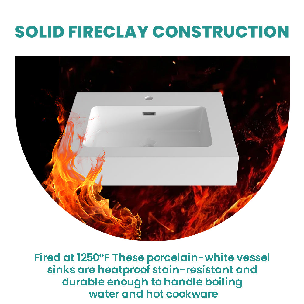Integrated Solid Surface Basin - Glossy White