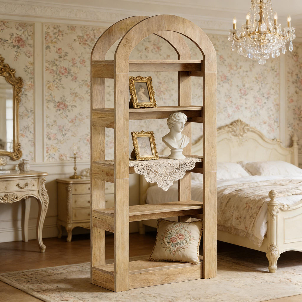 Arched Display Shelf - 5-Tier Bookshelf