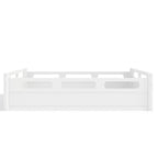 Full Size Platform Bed with Full-length Guardrails