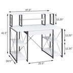 White and Black Recording Studio Desk