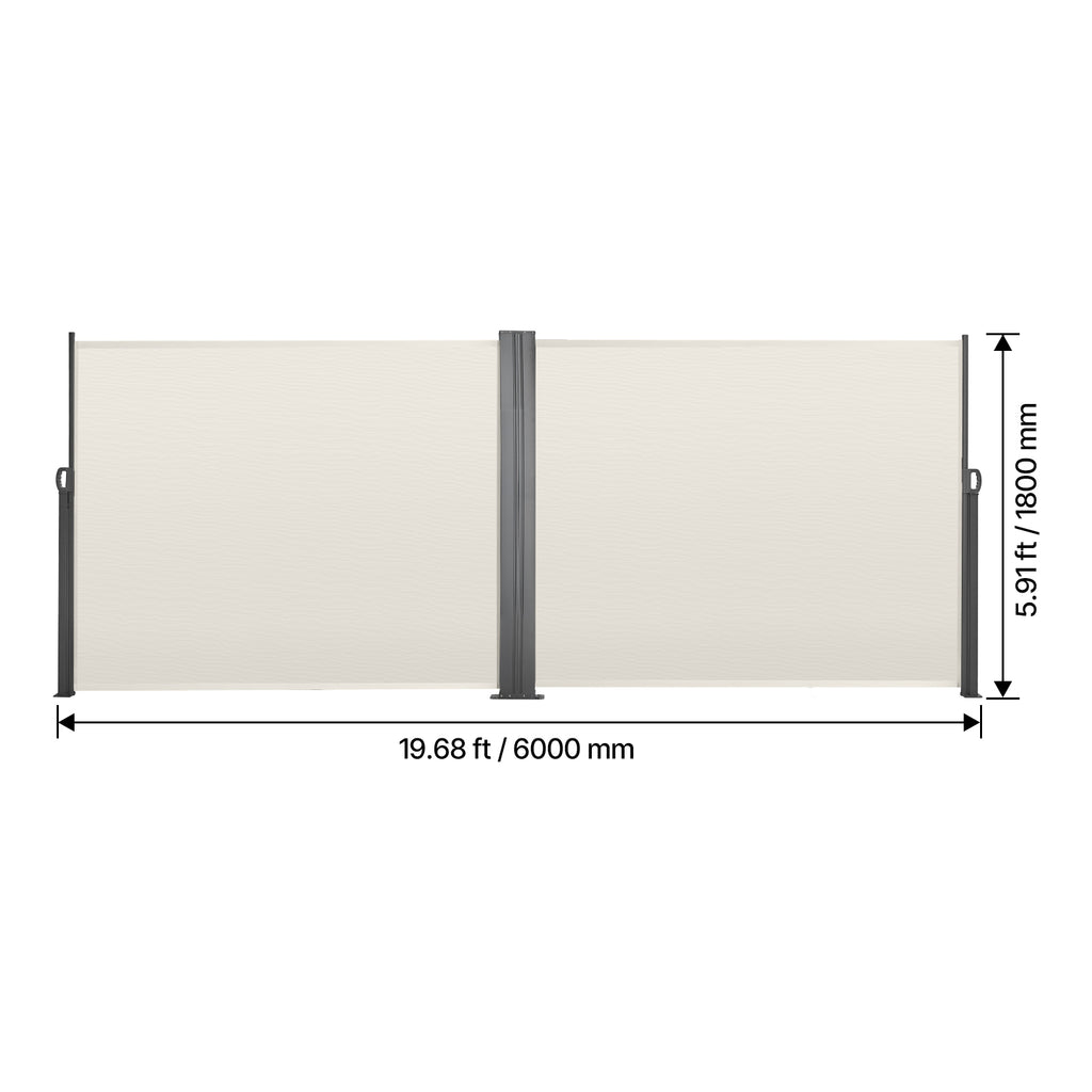 Retractable Side Awning, 71" x 236"