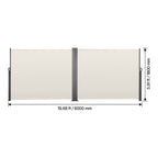 Retractable Side Awning, 71" x 236"