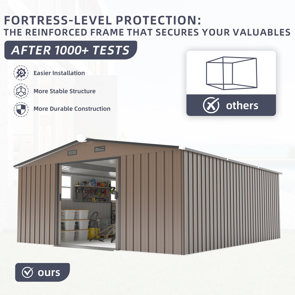 Campcraft 10x12ft Color Steel Storage Shed