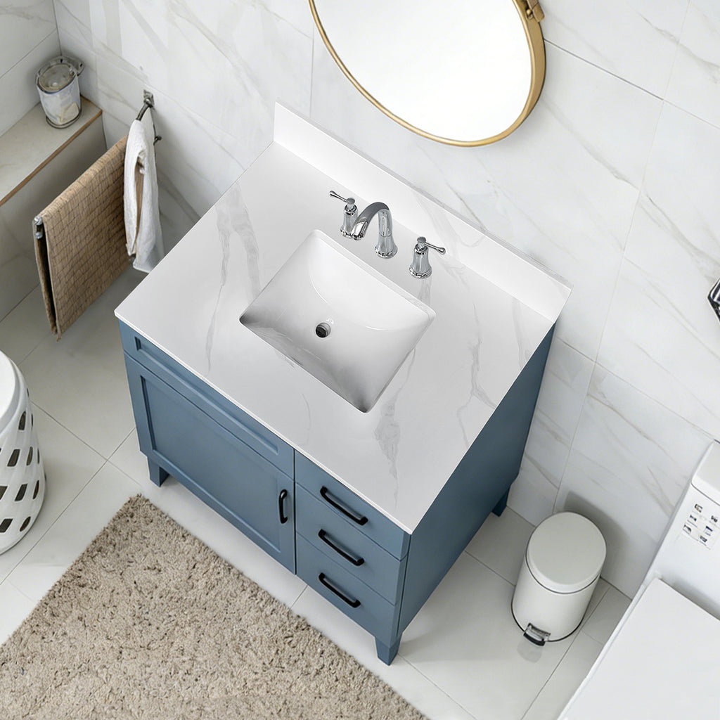 31-Inch Quartz Bathroom Vanity Top