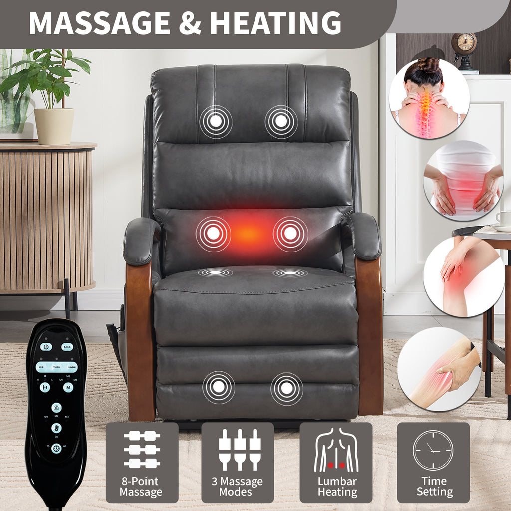 Power Dark Recliner Chair