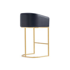 Louvre Metal Upholstered Barstool