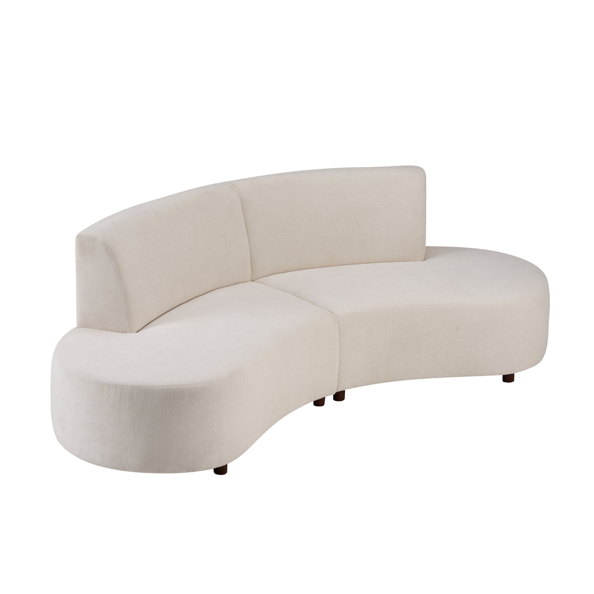 Luno 2-Piece Modern Cloud Upholstered Chenille Sofas