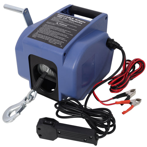 12V 2000lbs Reversible Electric Trailer Winch