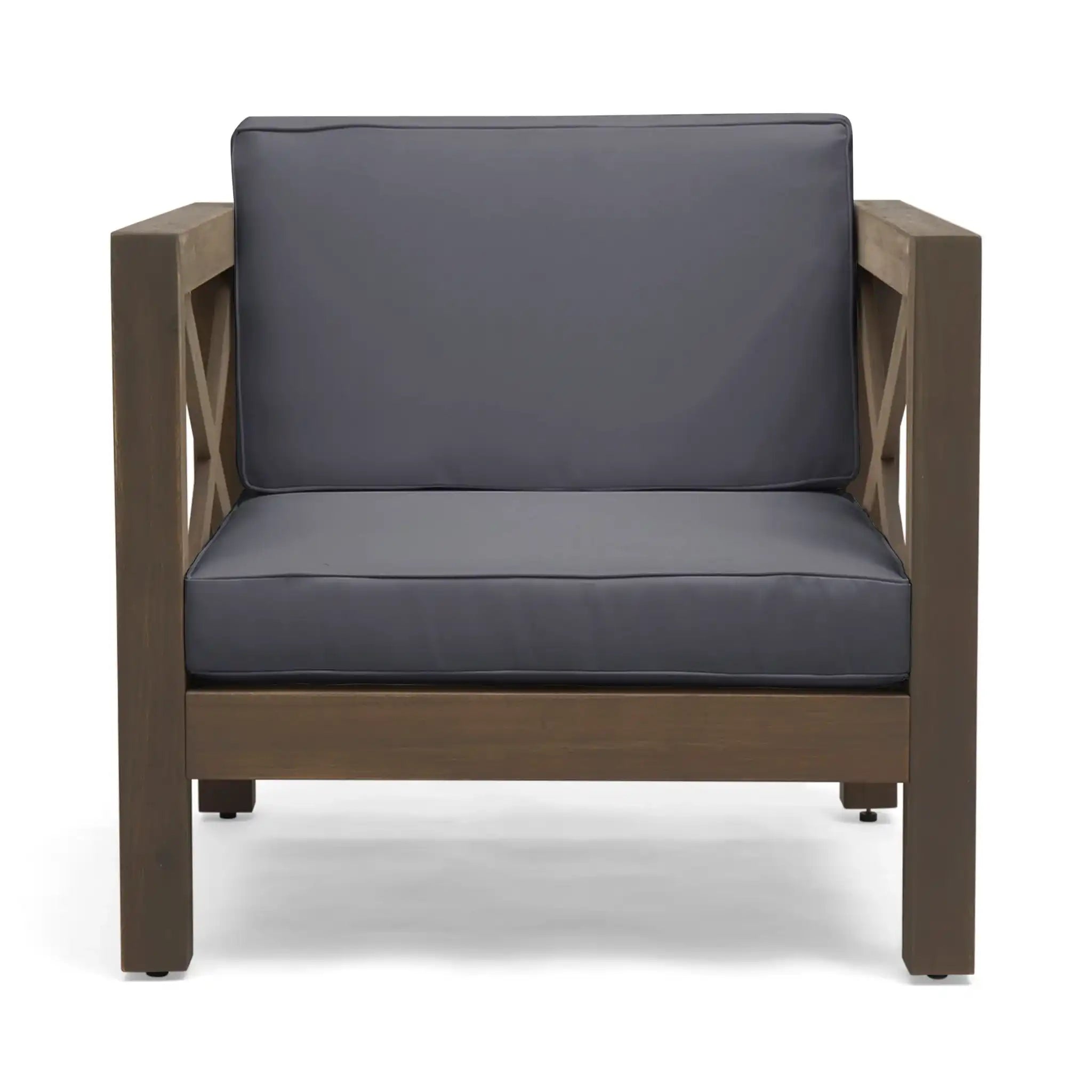Brava Mid-Century Modern Club Chair with Water Resistant Cushions