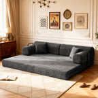 Convertible Sleeper Sofa Bed - Speckled Black