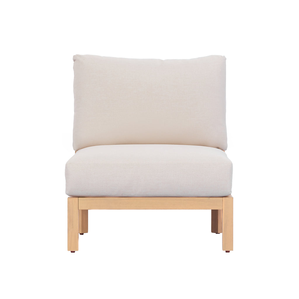 Acacia Wood Patio Furniture Club Chair Set of Two