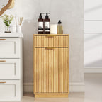 10-Gallon Woodgrain Tilt-Out Trash Can Cabinet
