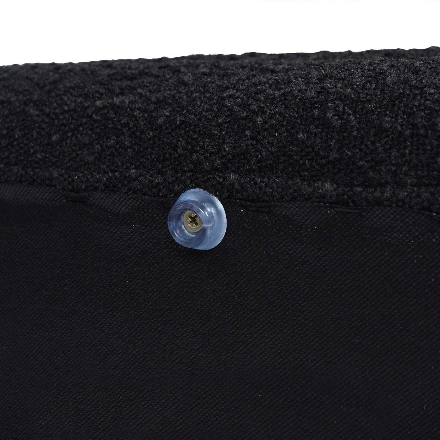 Fuji 49" Upholstered Oval Storage Bench, Ebony
