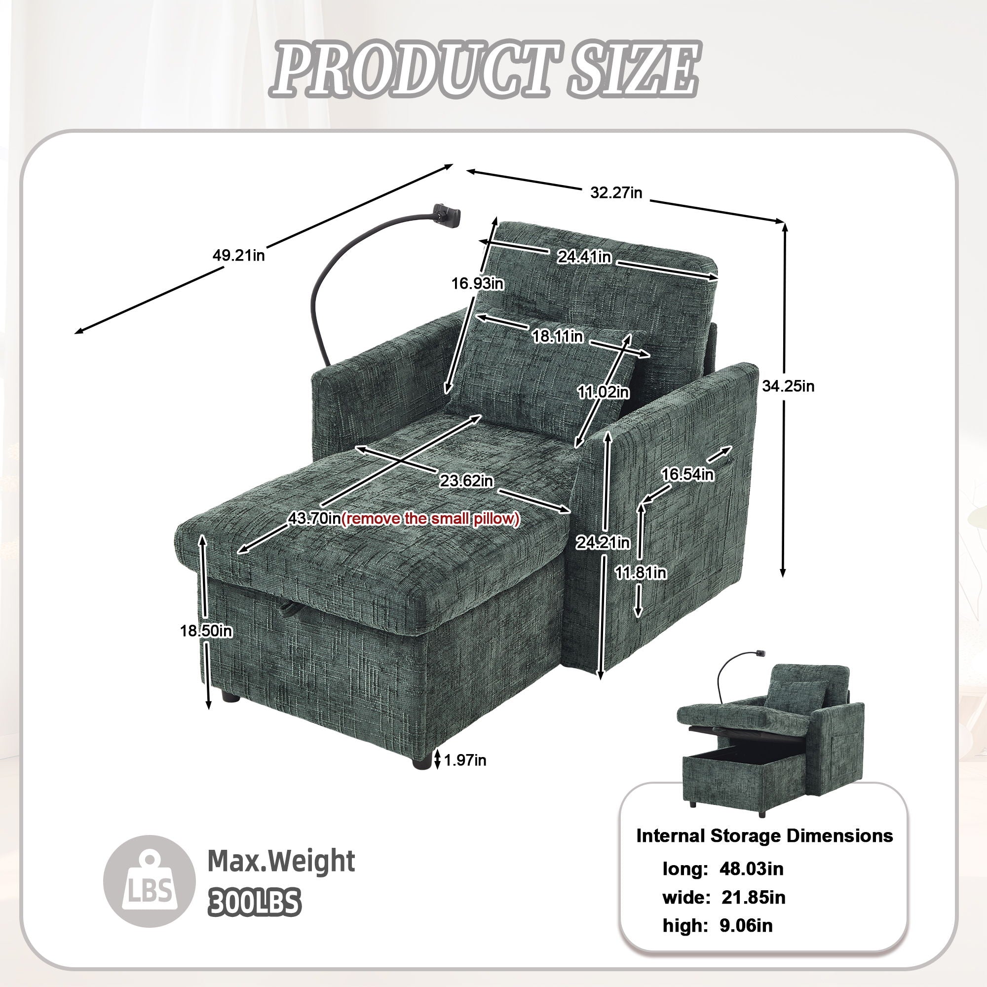 Multifunctional Recliner Sofa With Storage And Phone Bracket