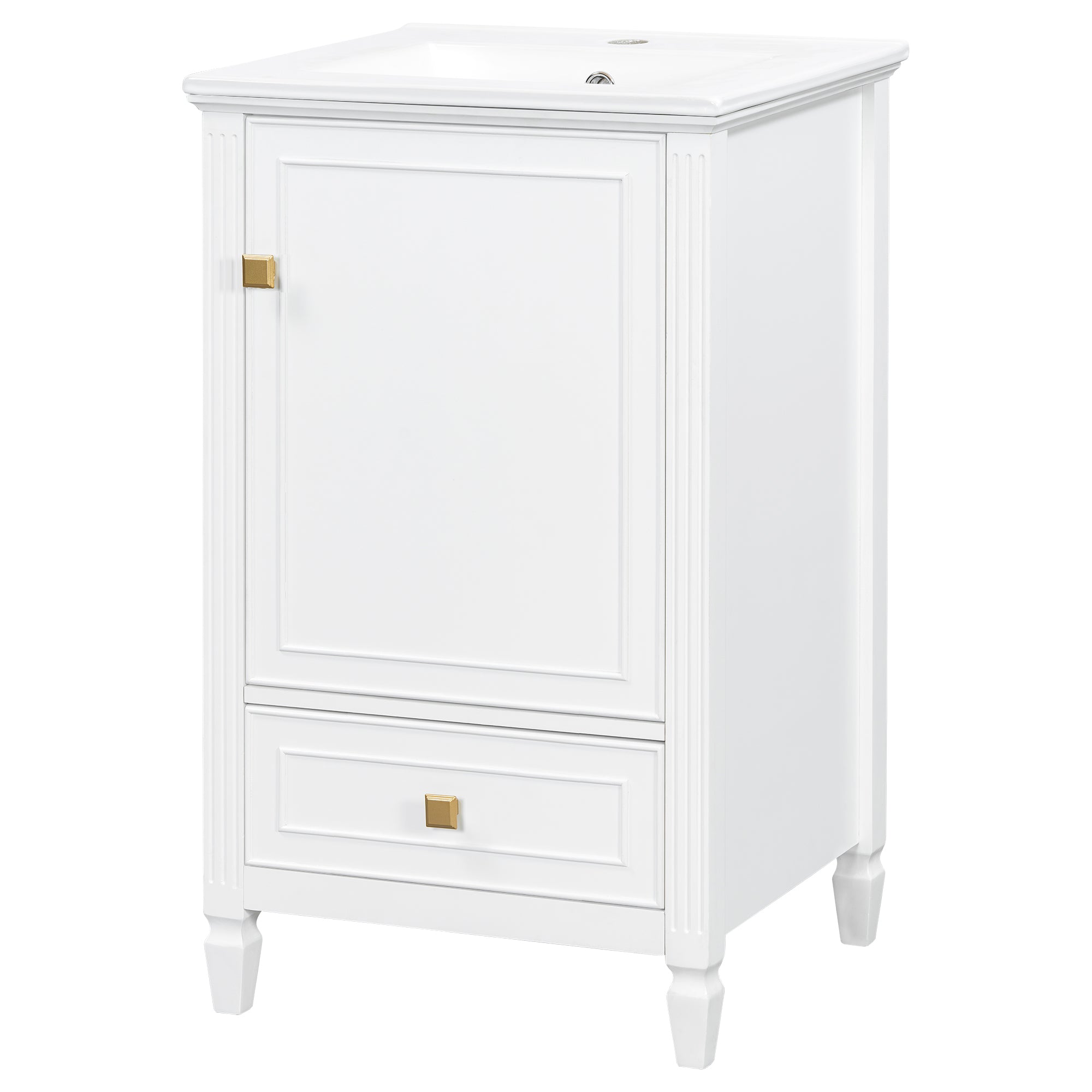 20" Bathroom Vanity with Ceramic Sink