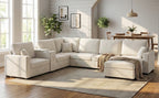 5-Seat Modular Sectional Sofa Couch