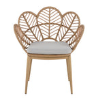 Kirk Outdoor Wicker Peacock Shape Papasan Style Chair