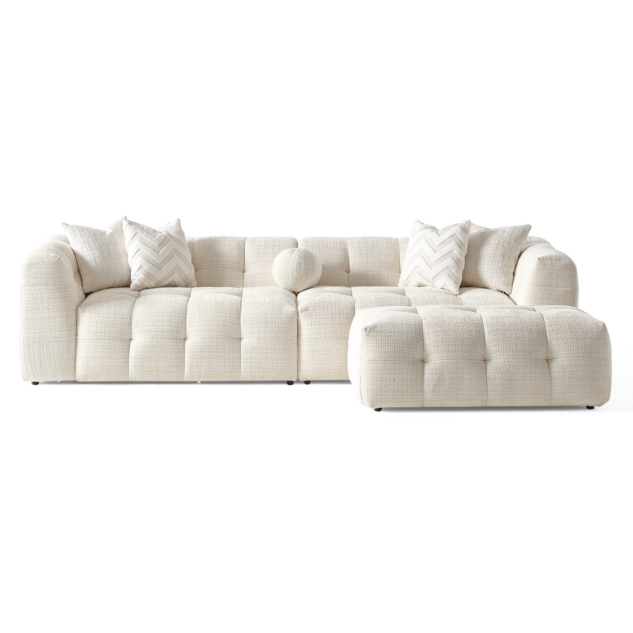 Alana Tufted Sectional Sofa
