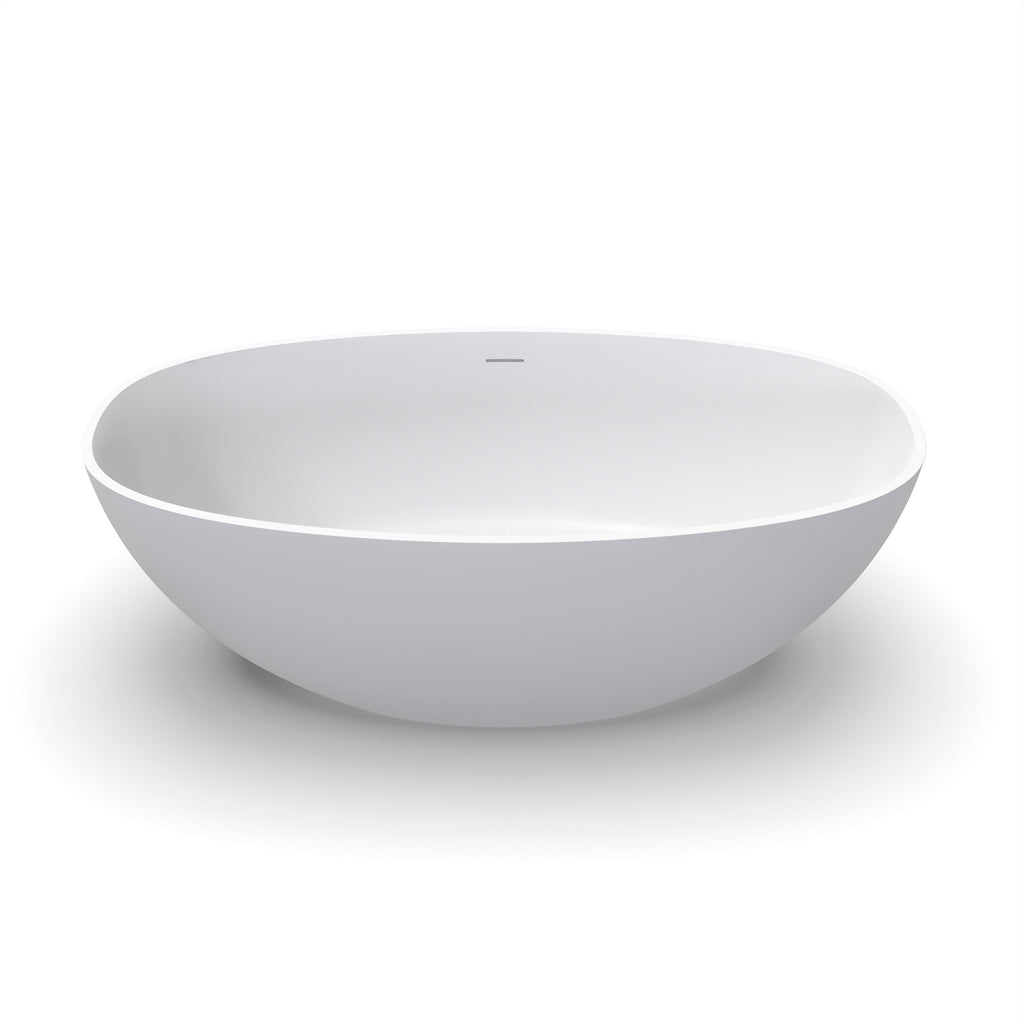 61 Inch Solid Surface Freestanding Bathroom Bathtub
