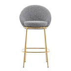 Celano Indoor Metal Upholstered Barstool