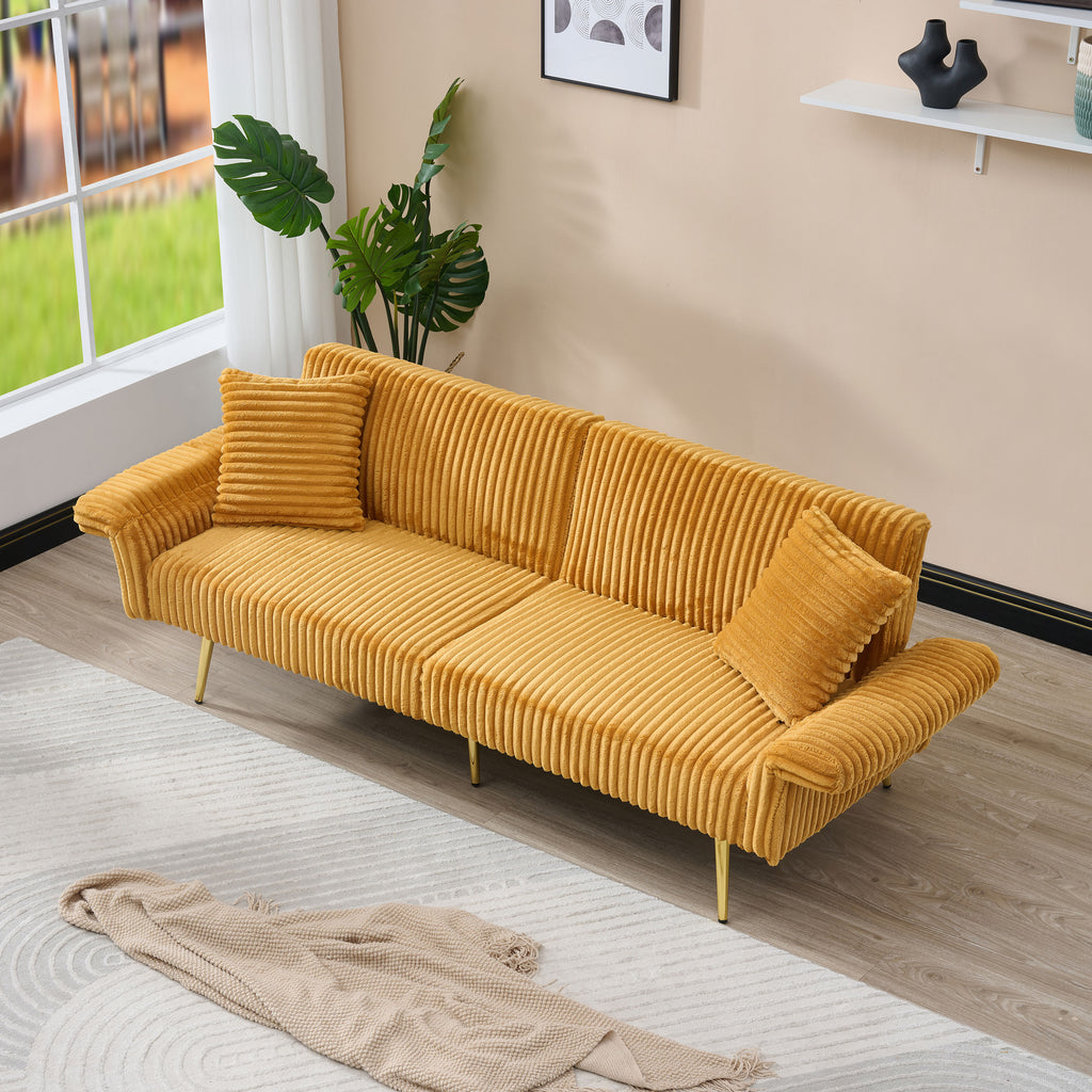 79 Inch Corduroy Sofa Bed