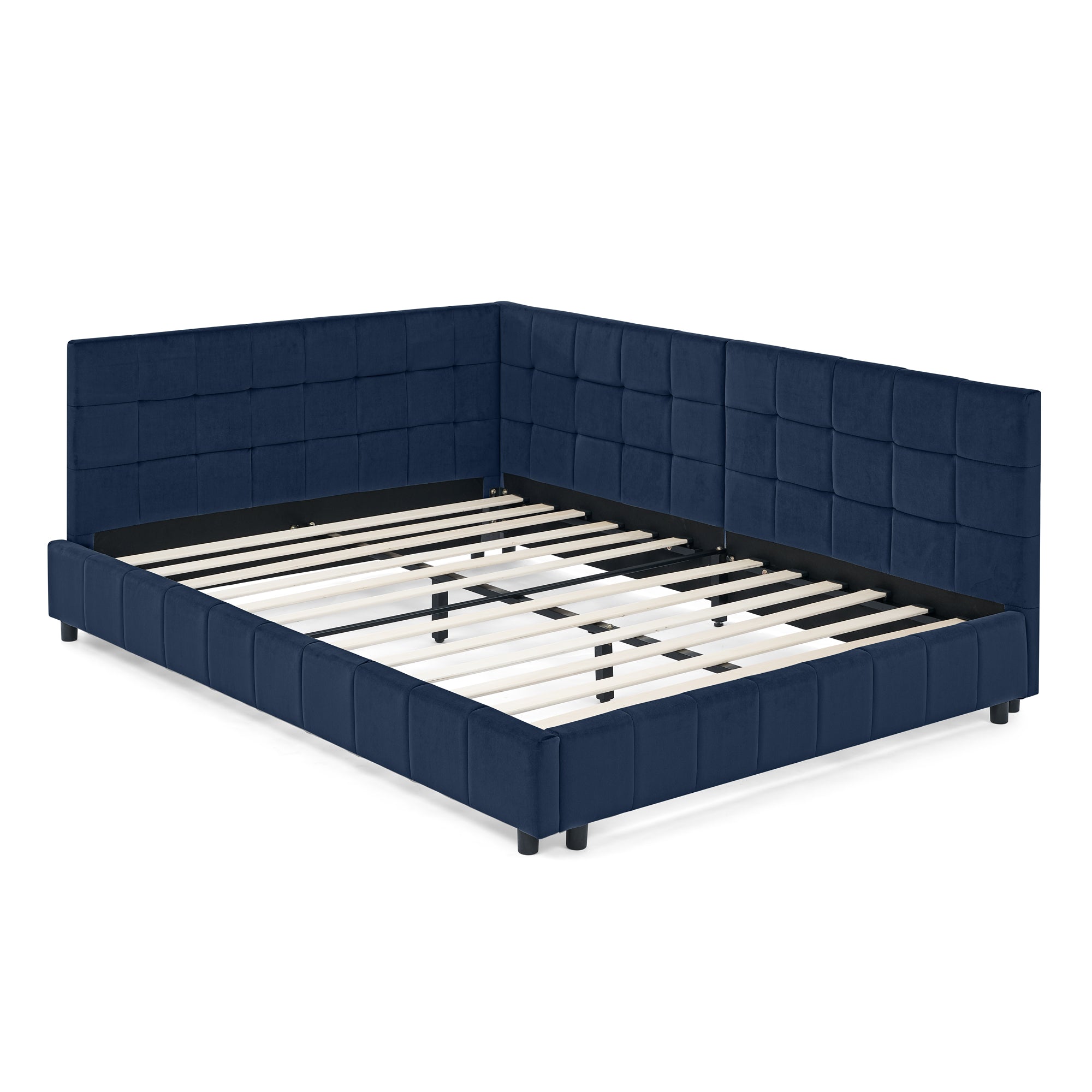 Full Size Upholstered Tufted Bed Frame