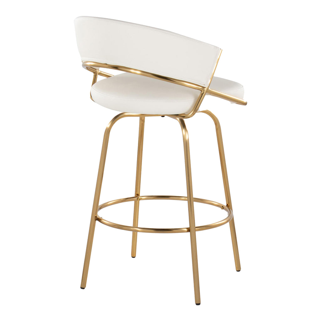 Jie Fixed-Height Contemporary Counter Stool with Swivel