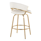 Jie Fixed-Height Contemporary Counter Stool with Swivel