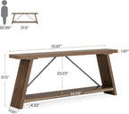 70.9” Extra Long Console Table Behind Couch
