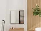 10" Bathroom Wall Mirror Cabinet with Acrylic Door