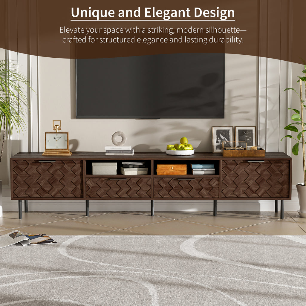 78 Inch Modern TV Stand for TVs Up to 85"
