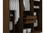 Gramercy 82" Wardrobe Closet in Chestnut