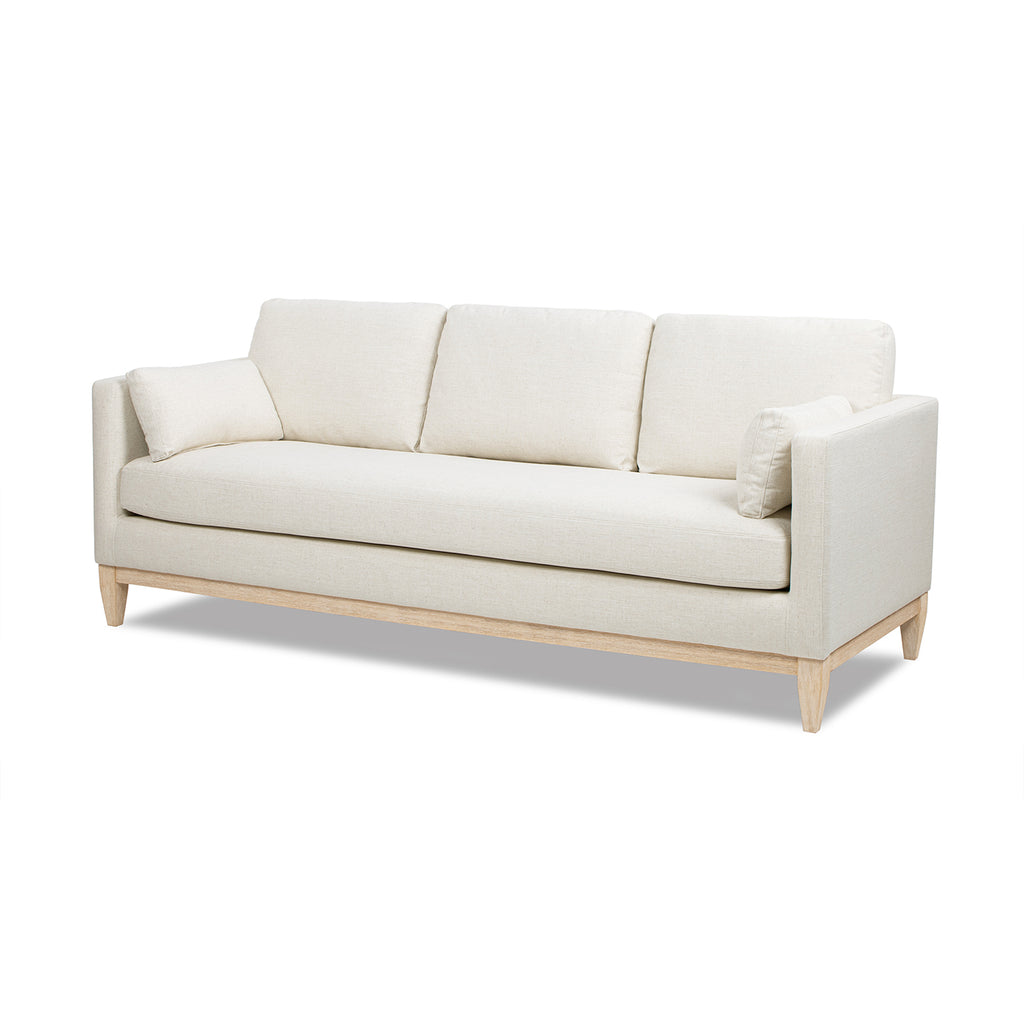 Knox 84" Modern Farmhouse Sofa, Flax