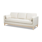 Knox 84" Modern Farmhouse Sofa, Flax