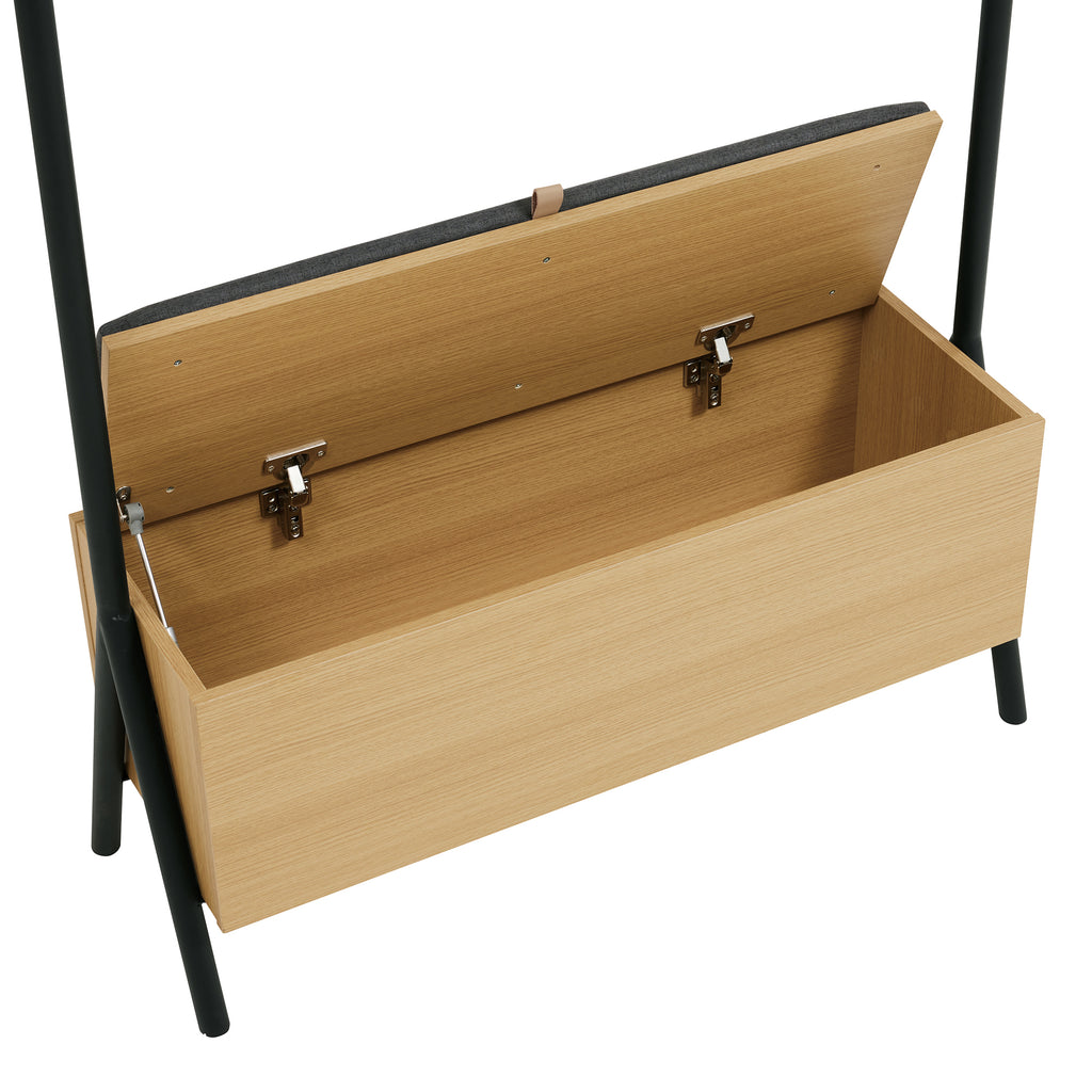 Modern Paloma Open Hanging Closet with Storage