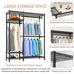 Heavy Duty Clothes Rack, Freestanding Closet Organizer
