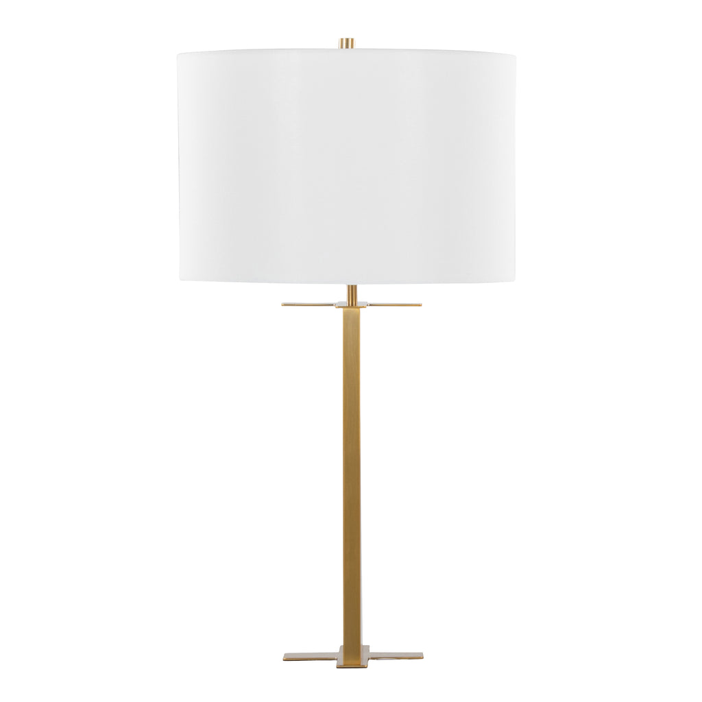 28" Metal Table Lamp in Antique