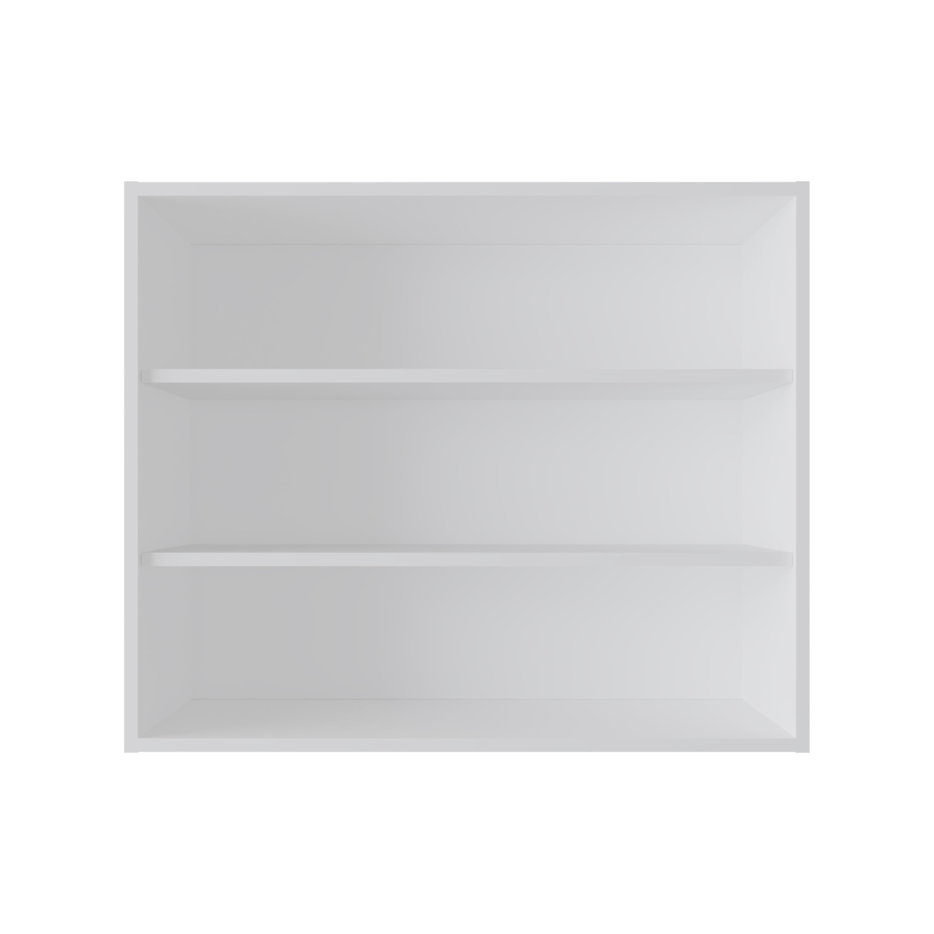 Chinle Wall Cabinet in Melamine with Open Storage