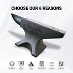 Single Horn 132Lbs Cast Steel Anvil