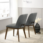 Modern Blake Dark Dining Chairs - Set of 2