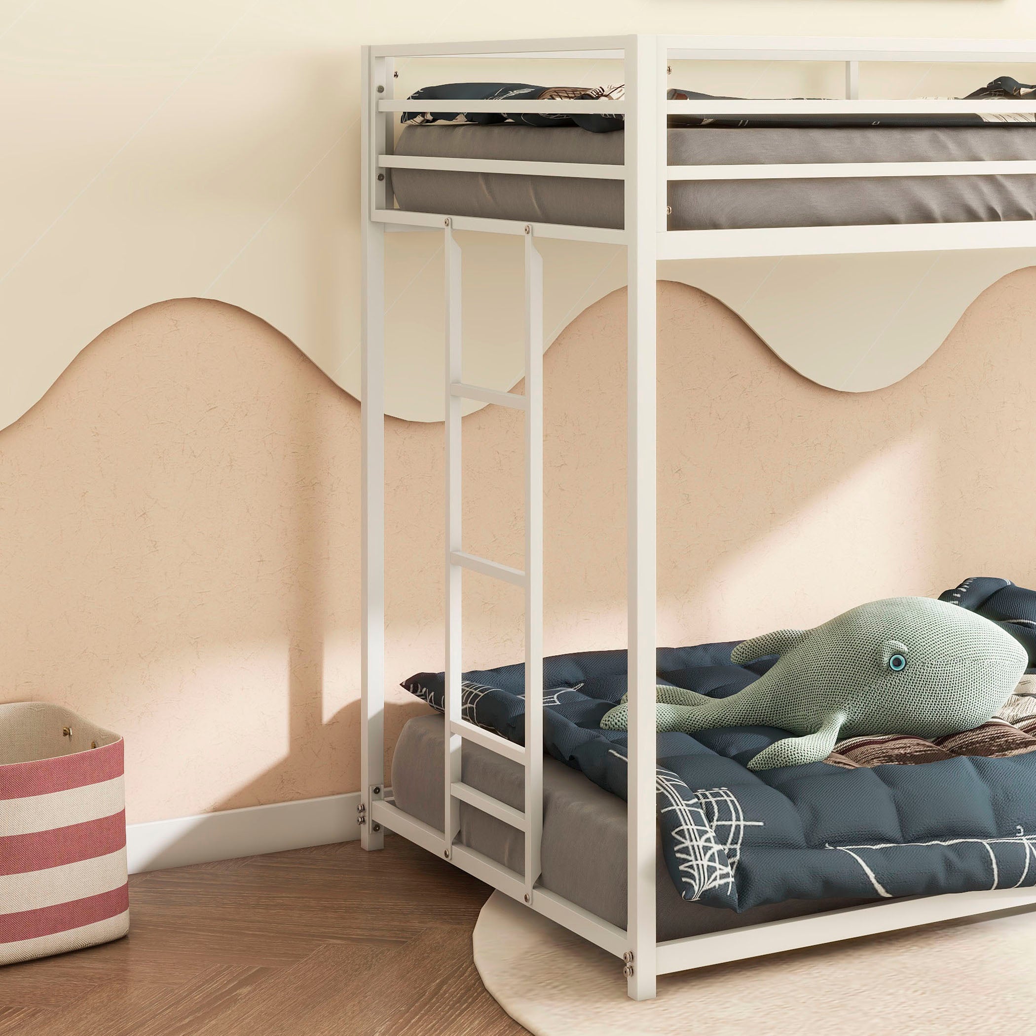 Adam Sturdy Twin over Twin Bunk Bed - Metal