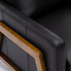 Richland Leather Push Back Recliner