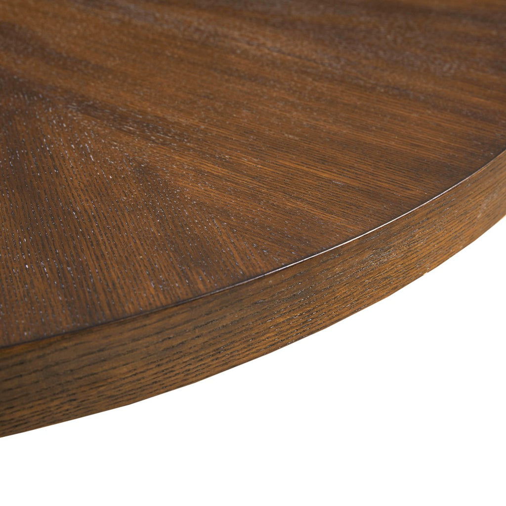 Round Coffee Table with Wood Veneer Top