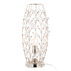 Crystal Buds 18" Contemporary Metal Uplight Lamp