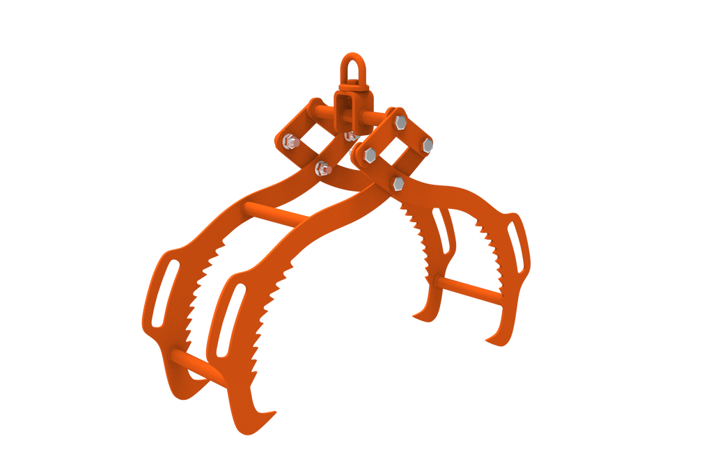 28-Inch Log Lifting Tongs with 4-Claw Heavy Duty Design