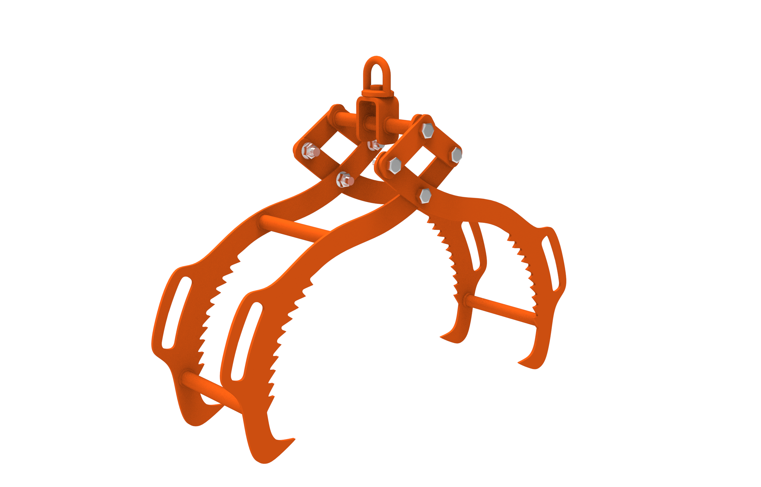 28-Inch Log Lifting Tongs with 4-Claw Heavy Duty Design