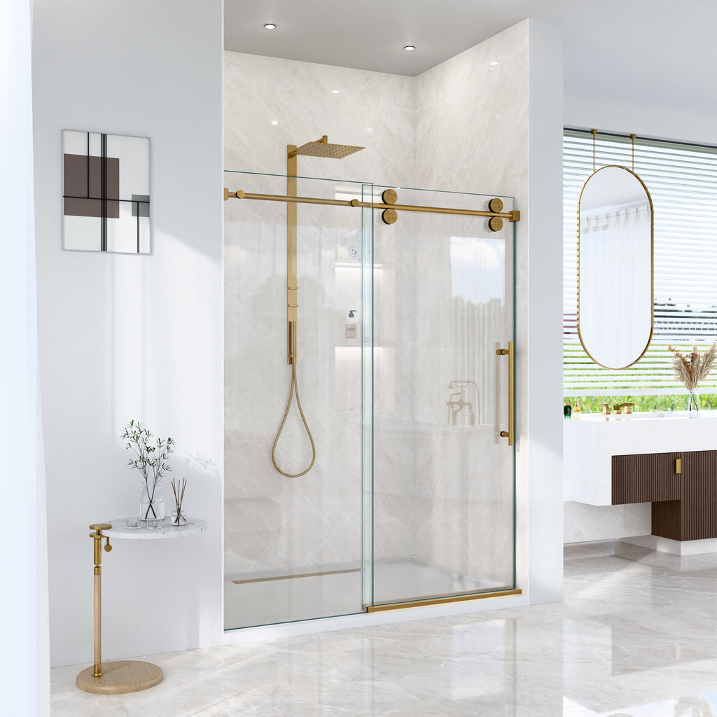 Frameless Single Sliding Shower Door
