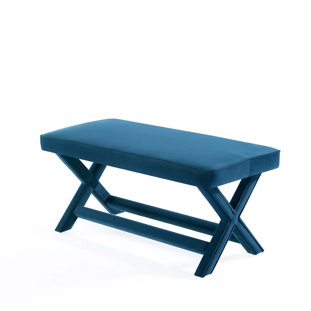 Abigail Upholstered Velvet Accent Bench